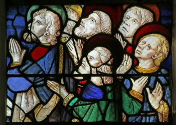 Window depicting People at the Second Coming of Christ